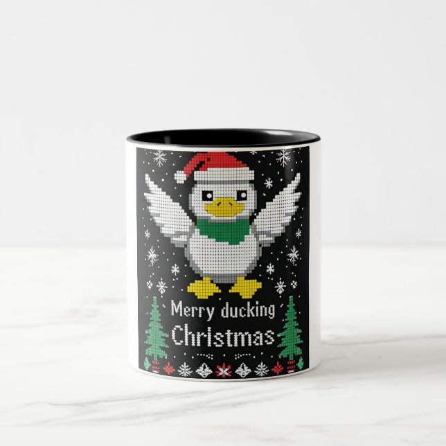 Taza Bicolor Feliz navidad de café de dos tonos (Centro)