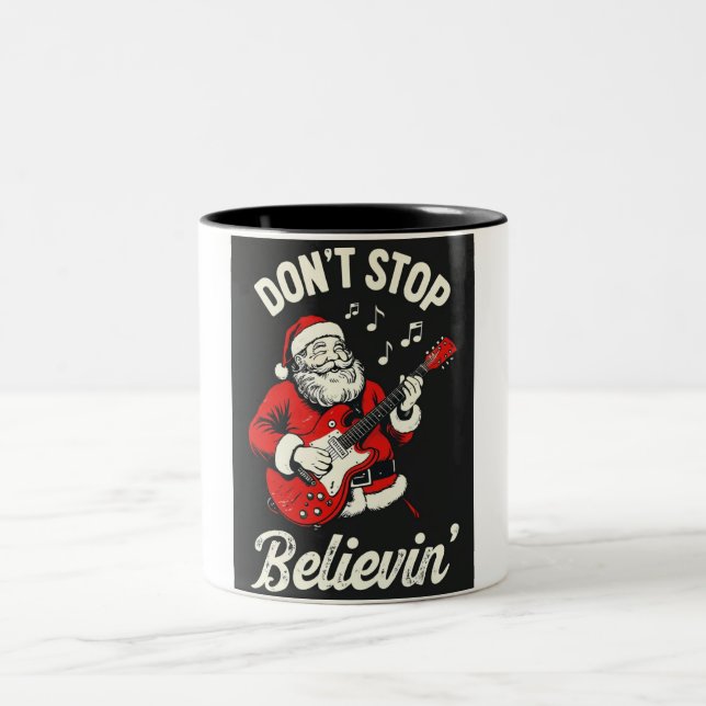 Taza Bicolor Feliz navidad de café de dos tonos (Centro)