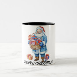 Taza Bicolor Feliz navidad de café de dos tonos