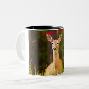 Taza Bicolor Feliz Navidad Deerest