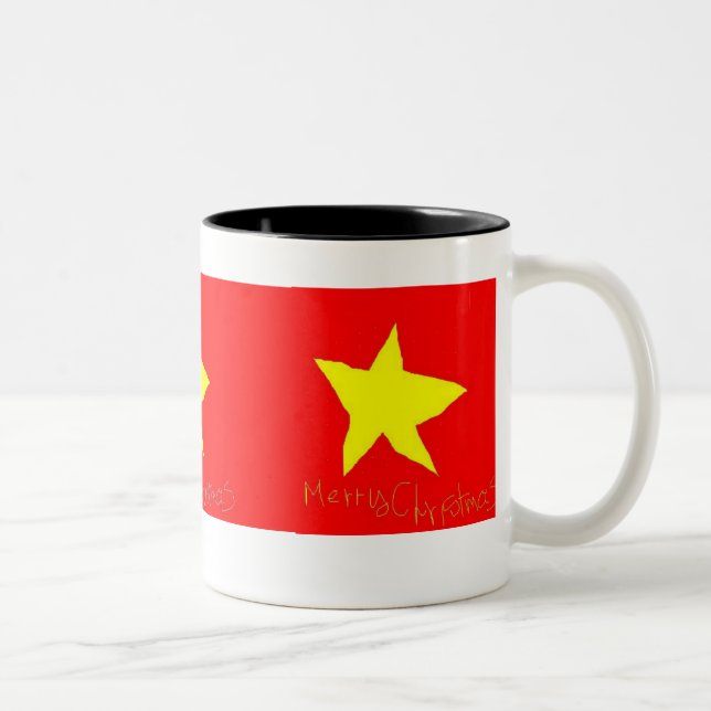 Taza Bicolor Feliz Navidad, Feliz Navidad, Feliz Navidad. (Derecha)