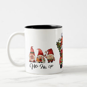 Taza Bicolor Feliz Navidad! ¡Ho Ho Ho Ho Ho! Gnome Mug