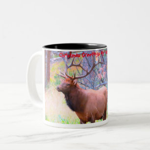 Taza Bicolor Feliz Navidad Mi Cazador Recolector