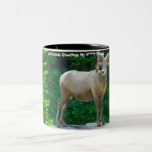 Taza Bicolor Feliz Navidad Mi Querido Amigo
