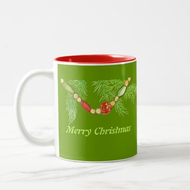 Taza Bicolor Feliz Navidad Mug (Izquierda)