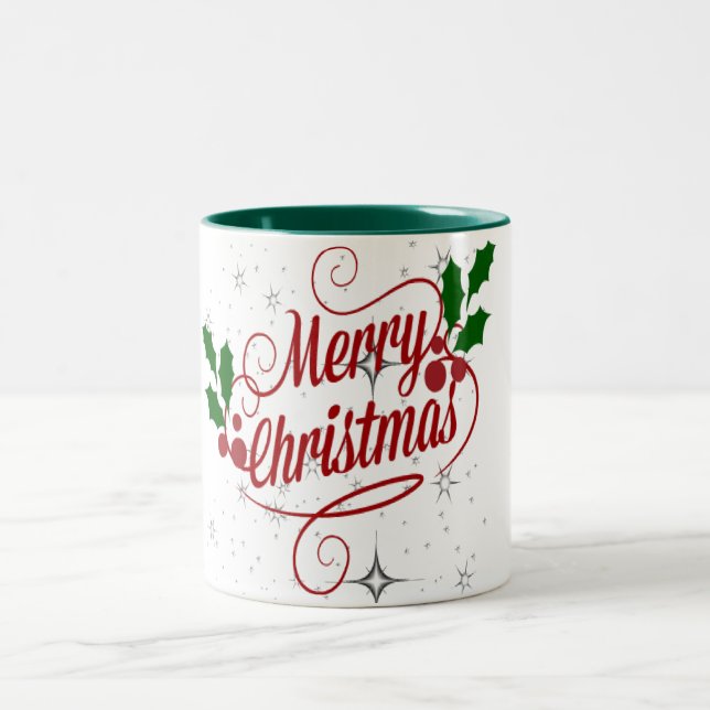 Taza Bicolor Feliz Navidad Mug (Centro)