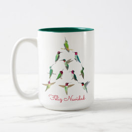Taza Bicolor Feliz Navidad Navidades Hummingbird