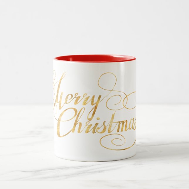 Taza Bicolor Feliz Navidad (ORO) (Centro)