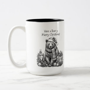 Taza Bicolor ¡Feliz Navidad Osito!