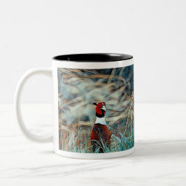 Taza Bicolor Feliz Navidad Ring-neck Pheasant