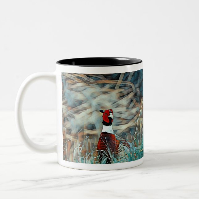 Taza Bicolor Feliz Navidad Ring-neck Pheasant (Izquierda)