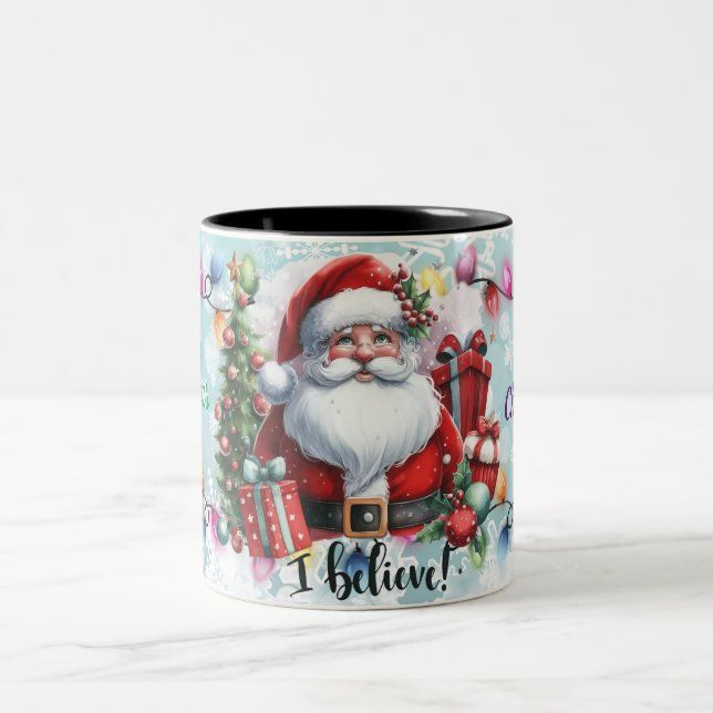 Taza Bicolor Feliz Navidad Santa (Centro)