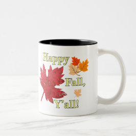 Taza Bicolor Feliz otoño dejarás Mug