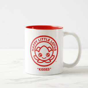 Taza Bicolor Feliz pequeño Lotus, besos,