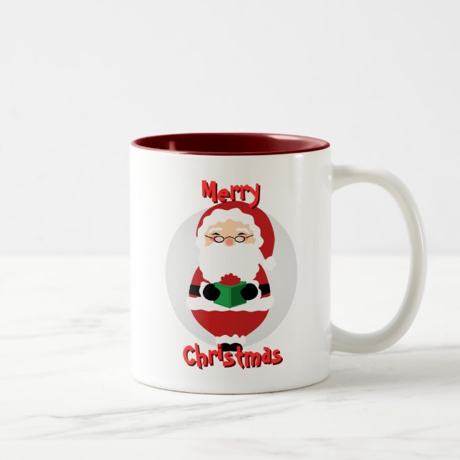 Taza Bicolor Feliz Santa Mug (Derecha)