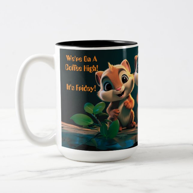 Taza Bicolor ¡Feliz viernes! (Izquierda)