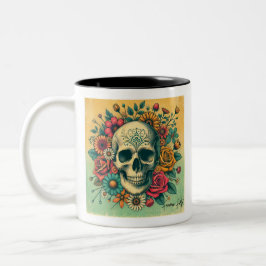Taza Bicolor Femme Forte Skull