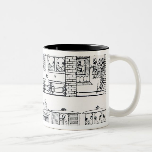 Taza Bicolor Ferrocarril indio (Derecha)