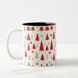 Taza Bicolor Festive Christmas Tree Mug
