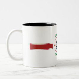 Taza Bicolor Festive Holiday 67 Soccer Ice Cream Drip Mug, 