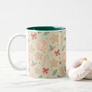 Taza Bicolor Festive Sweets Coquette Christmas