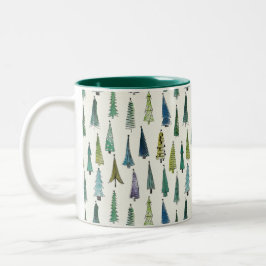 Taza Bicolor "Festividad forestal encantada"