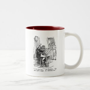 Taza Bicolor Fezziwig (con el texto)