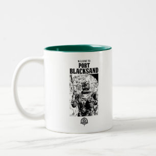 Taza Bicolor FFF6 Bienvenido a Port Blacksand Mug