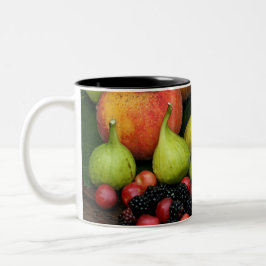 Taza Bicolor Fibras de fruta Blackberries Peach Mug