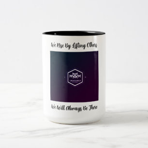 Taza Bicolor Fierce Baroque Pearl & Floral Art Deco - 15Oz