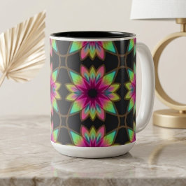 Taza Bicolor Fiesta Boho Kaleidoscopio