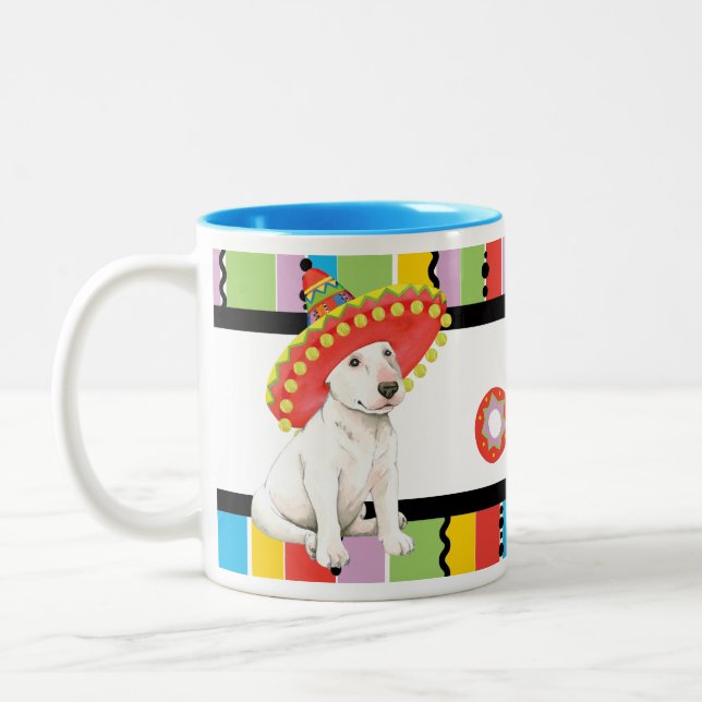 Taza Bicolor Fiesta Bull Terrier (Izquierda)