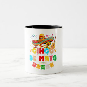 Taza Bicolor Fiesta Cinco de Mayo