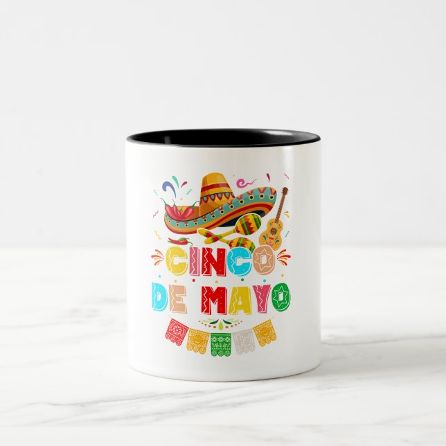 Taza Bicolor Fiesta Cinco de Mayo (Centro)