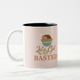 Taza Bicolor Fiesta de Acción de Gracias ¡Vamos a Emborrachar a