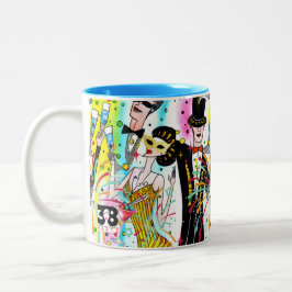Taza Bicolor Fiesta de Año Nuevo
