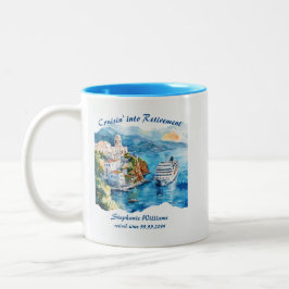 Taza Bicolor Fiesta de Jubilación Cruce Destino Grecia