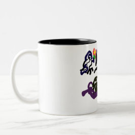 Taza Bicolor fiesta de los cuervos negros