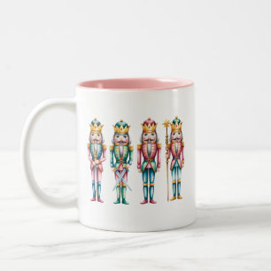 Taza Bicolor Fiesta de Navidad Cascanueces Navideña Festiva