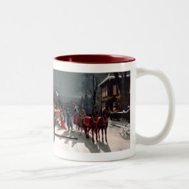 Taza Bicolor Fiesta de Navidades de Victoria Mug