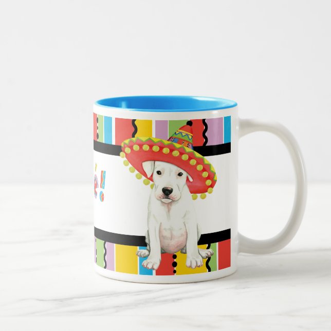 Taza Bicolor Fiesta Dogo Argentino (Derecha)