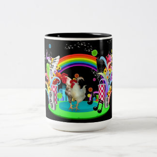Taza Bicolor Fiesta enrrollado del pollo