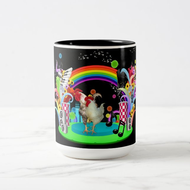 Taza Bicolor Fiesta enrrollado del pollo (Centro)