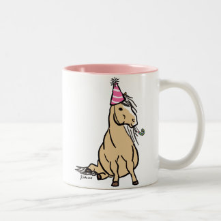 Taza Bicolor Fiesta Palomino Pony