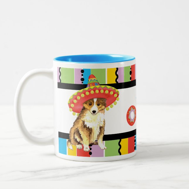 Taza Bicolor Fiesta Sheltie (Izquierda)