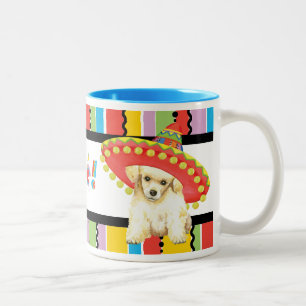 Taza Bicolor Fiesta Toy Poodle