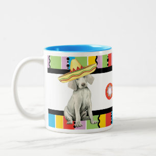 Taza Bicolor Fiesta Weimaraner café de dos tonos Mug
