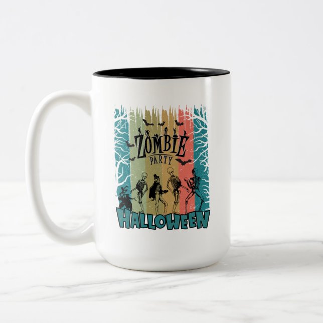 Taza Bicolor Fiesta zombi, Halloween (Izquierda)