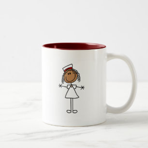 Taza Bicolor Figura afroamericana camisetas y regalos del
