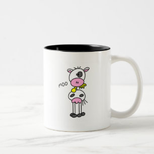 Taza Bicolor Figura camisetas y regalos del palillo de la vaca